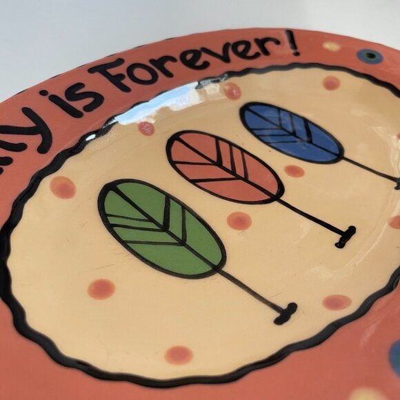 “Family is Forever” Hand-Painted Ceramic Plate - Picture 5 of 8